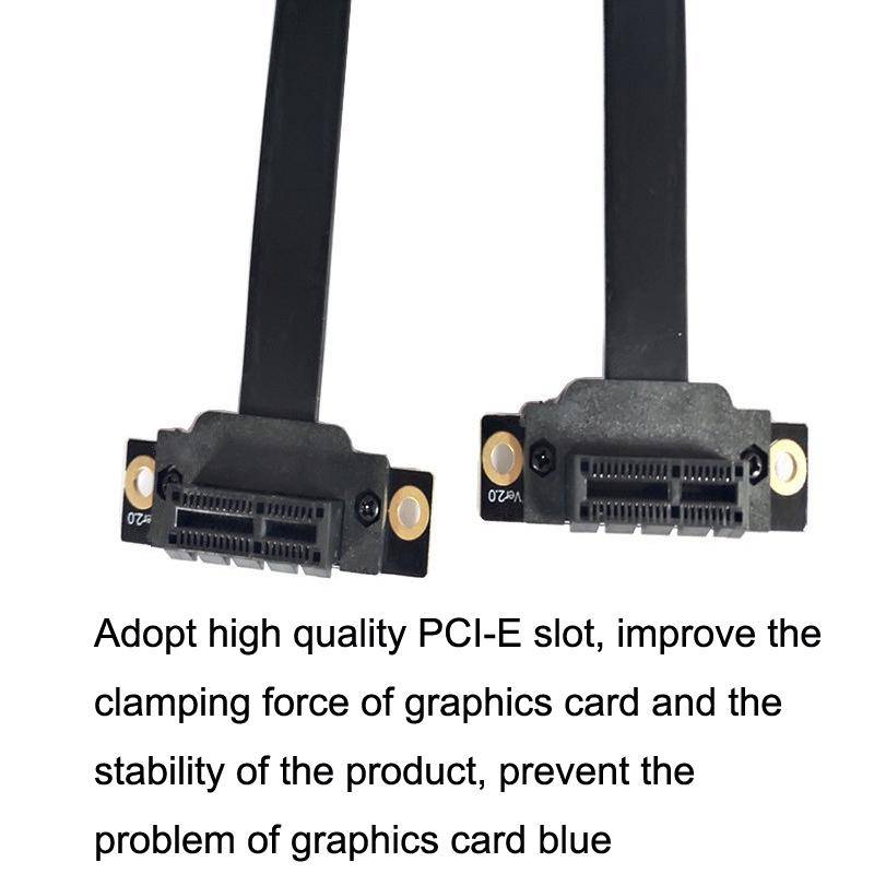 PCI-E 3.0 1X To 1X 90 Degrees Reverse Graphics Card / Wireless Network Card / Conversion Card Ext...