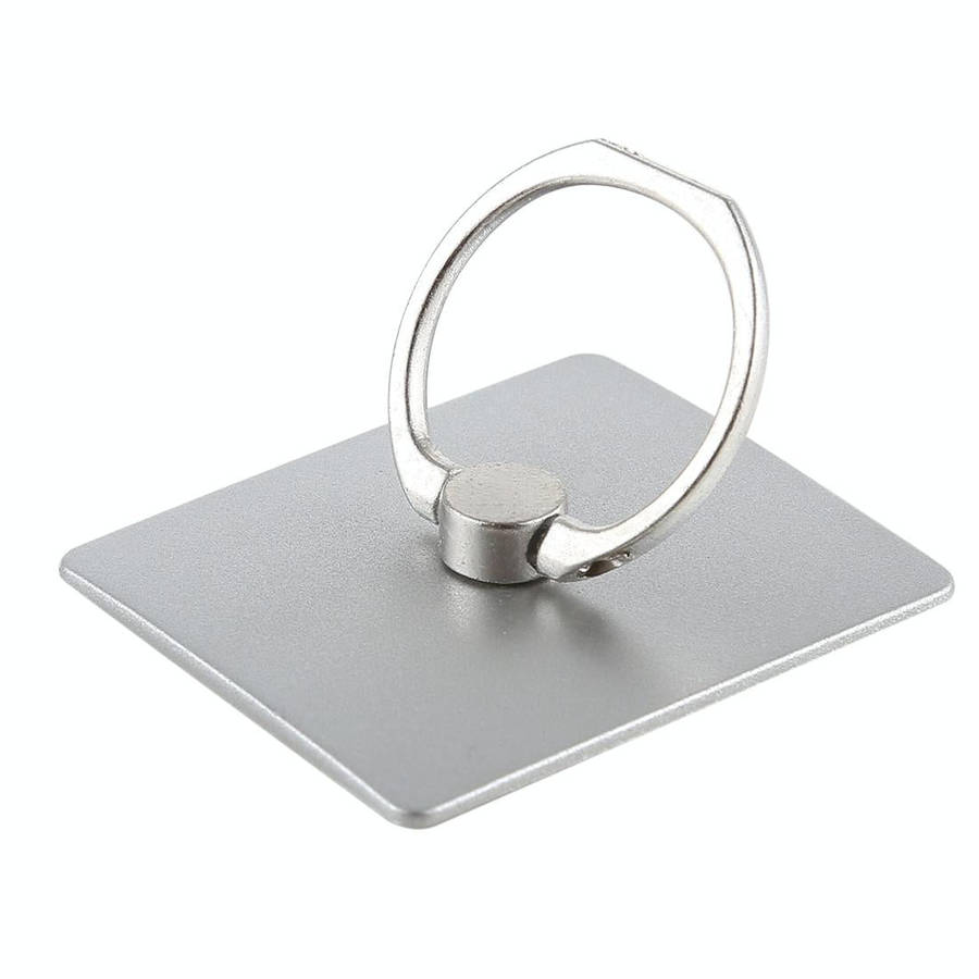 100 PCS Universal Finger Ring Mobile Phone Holder Stand(Silver)