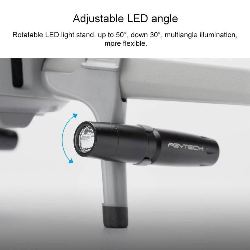 PGYTECH P-16A-038 Portable Heightened Landing Gear Extensions Rack LED Headlamp Set for DJI Mavic...