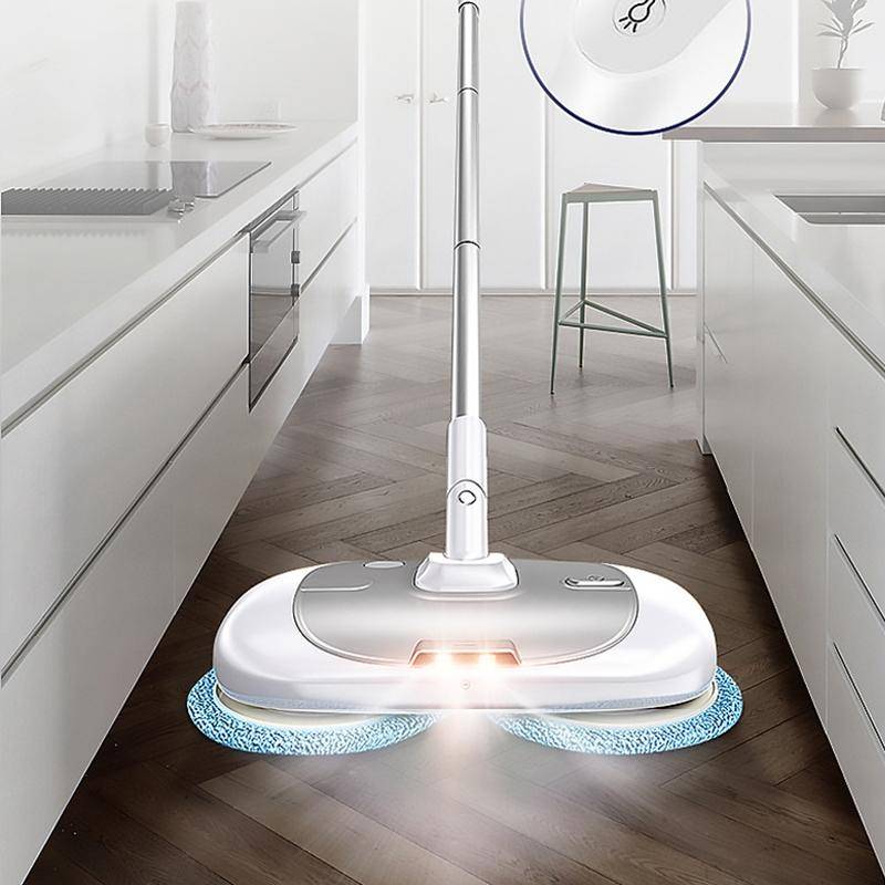 Cordless Electric Rotary Mop Floor Scrubber Household Handheld Water Spray Cleaning Multifunction...