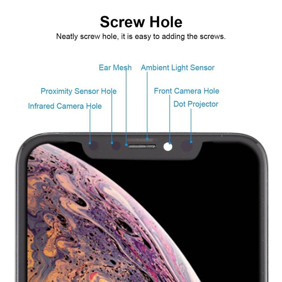GX OLED LCD Screen for iPhone XS Max with Digitizer Full Assembly