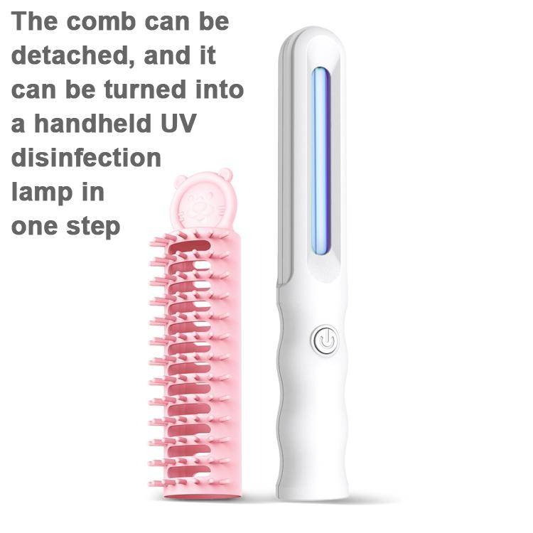 Pet Ultraviolet Sterilization And Mite Removal Massage Comb Dog Hair Brush(Yellow)