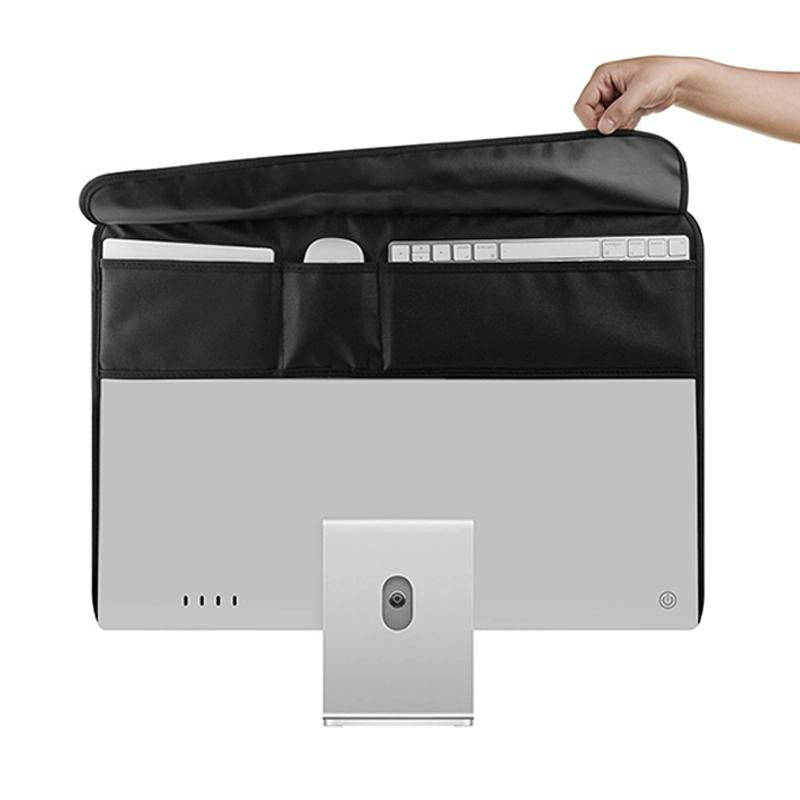 For 24 inch Apple iMac Portable Dustproof Cover Desktop Apple Computer LCD Monitor Cover with Sto...