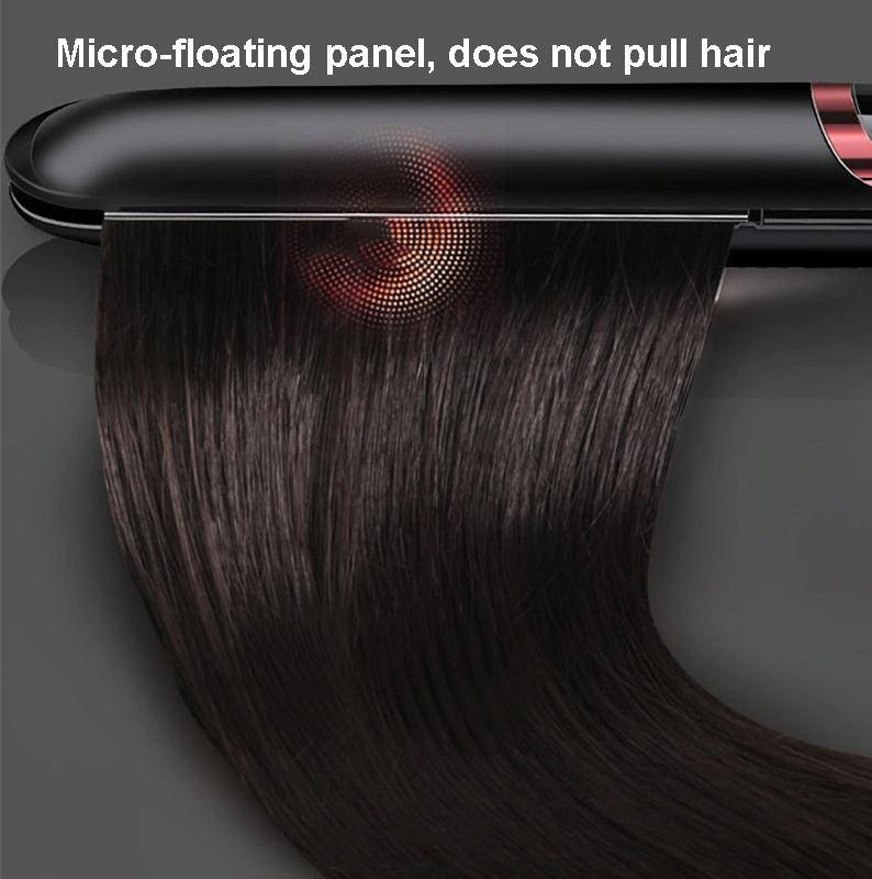 35W 2 In 1 Curling and Straightening Dual-use Electric Splin,Specification: EU Plug(White)