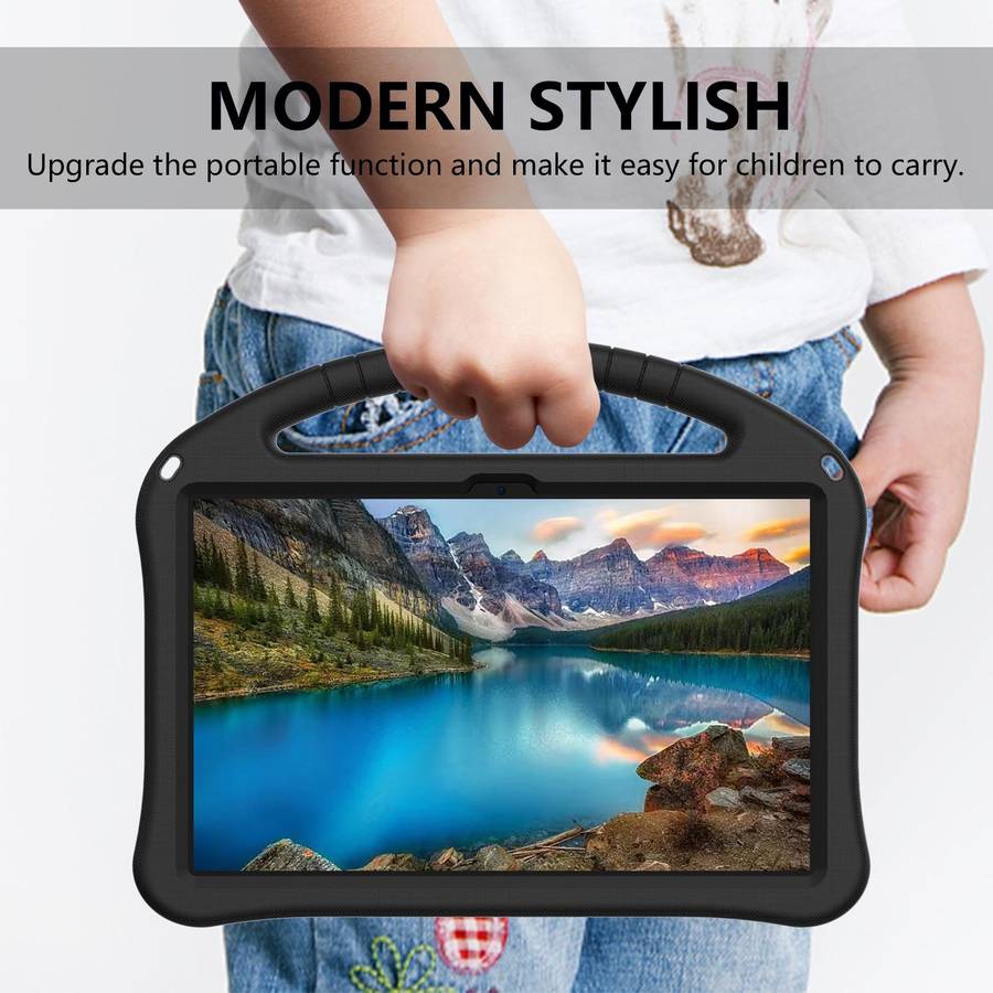 For Honor Pad X9 EVA Shockproof Tablet Case with Holder(Black)