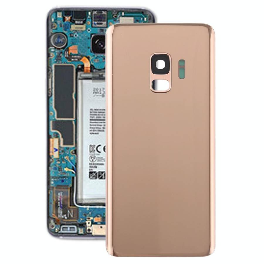 For Galaxy S9 Battery Back Cover with Camera Lens (Gold)