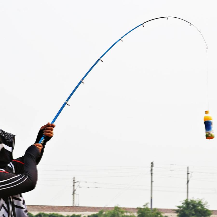 30cm Portable Telescopic Sea Fishing Rod Mini Fishing Pole, Extended Length : 1.0m, Black Clip Re...