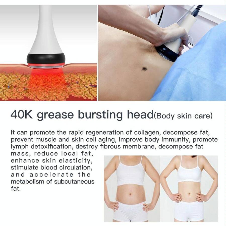 Beemyi 3 In 1 40K Ultrasonic Cavitation Body Slimming Machine RF Beauty Device AU Plug