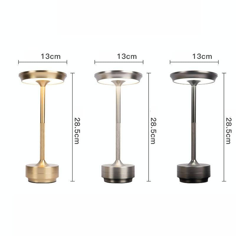 Rechargeable Desk Lamp Removable Desk Lamp Bar Atmosphere Night Light(Gold)