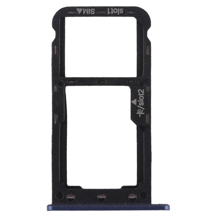 SIM Card Tray + SIM Card Tray / Micro SD Card for Huawei Enjoy 7 (Blue)