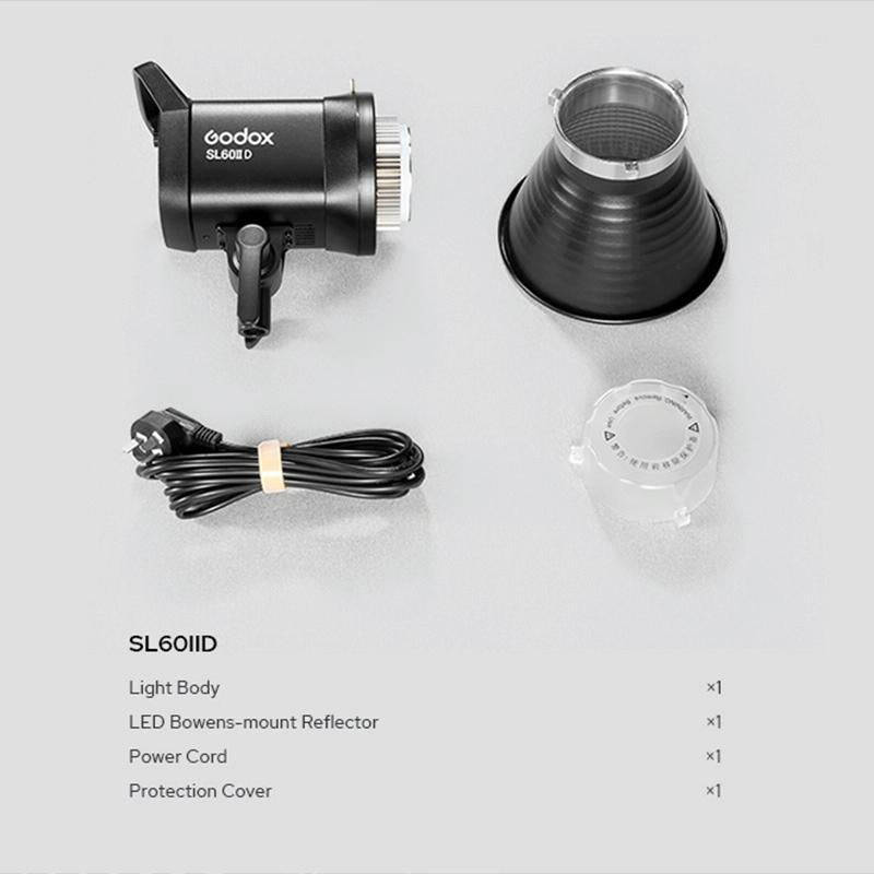 Godox SL60IID 70W 5600K Daylight Balanced LED Video Light (UK Plug)