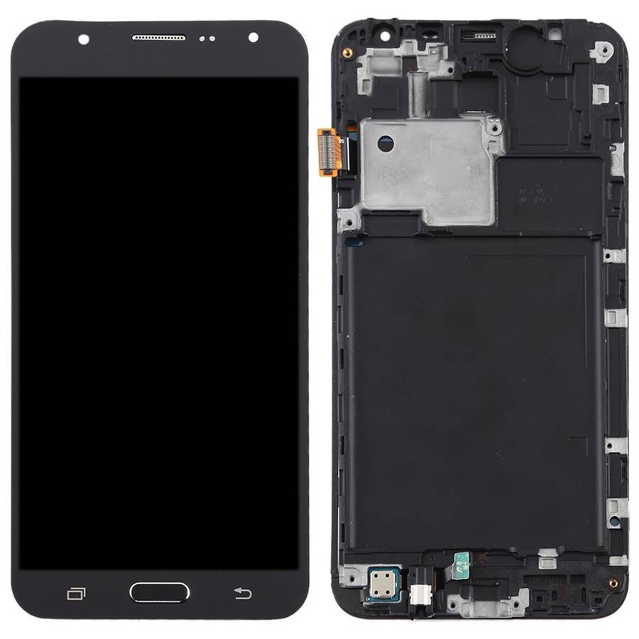 TFT LCD Screen for Galaxy J7 (2015) / J700F Digitizer Full Assembly with Frame (Black)