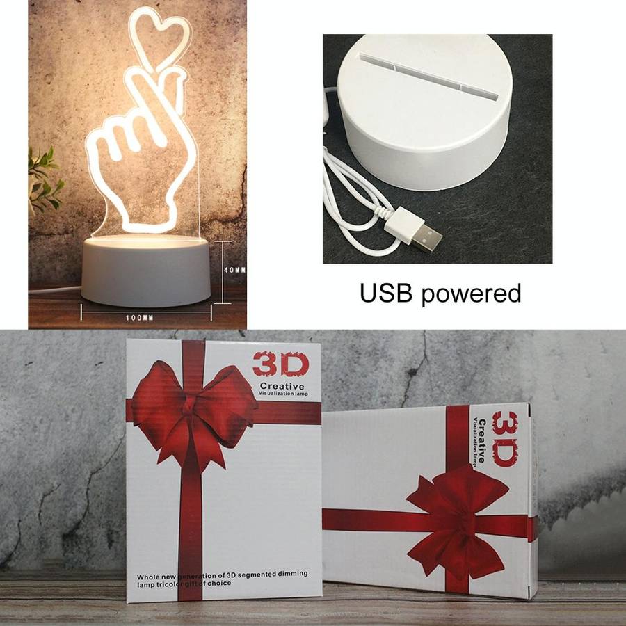 White Base Creative 3D Tricolor LED Decorative Night Light, Plug Version, Shape:Castle in the Sky...