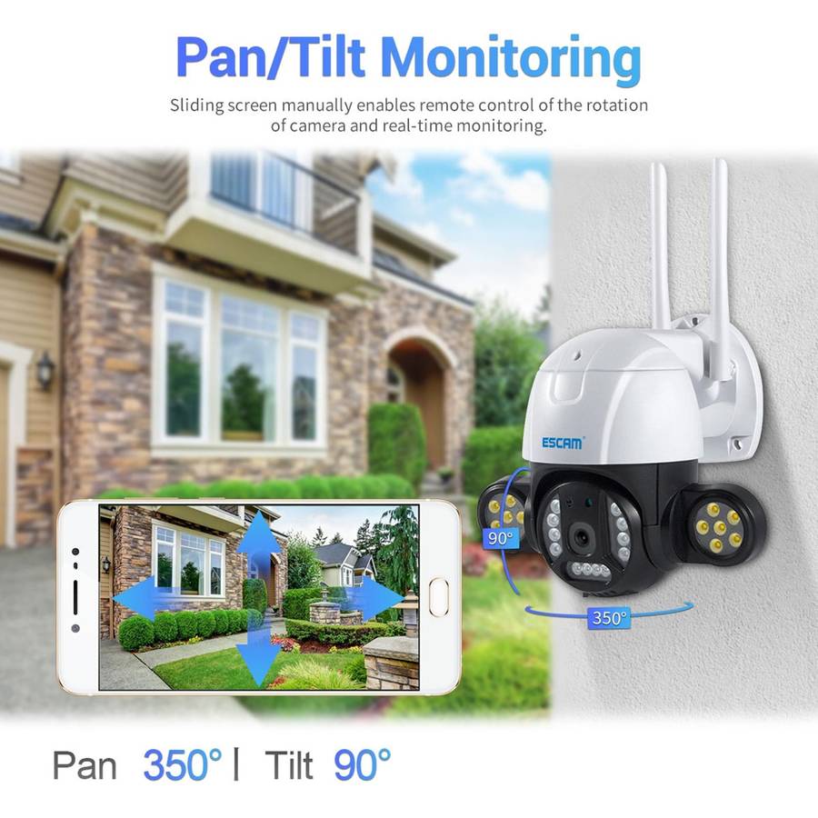 ESCAM QF233 3.0 Million Pixels Smart WiFi IP Camera, Support Auto Tracking & Night Vision & Two W...