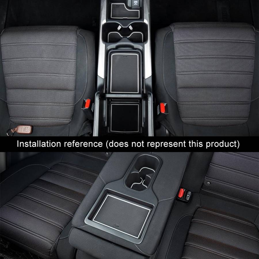 Car Water Cup Gate Slot Mats Plastic White Luminous Anti-Slip Interior Door Pad for Mazda CX-5 2015