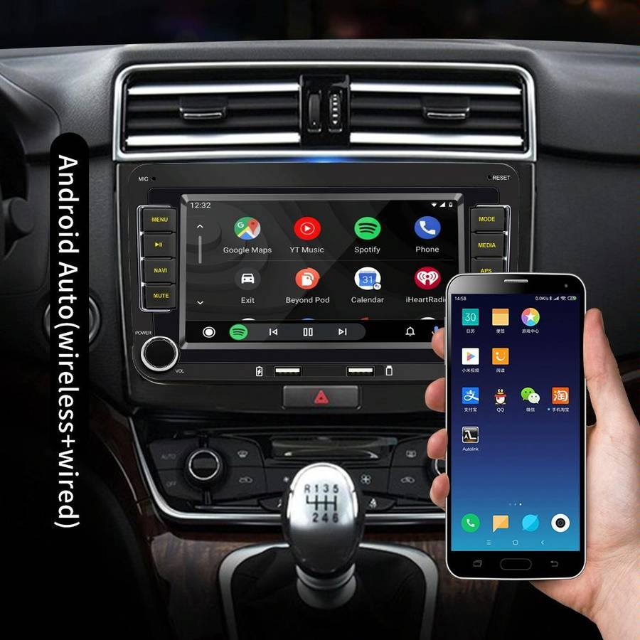 S9070 For Volkswagen 7 inch Portable Car MP5 Player Support CarPlay / Android Auto, Specification...