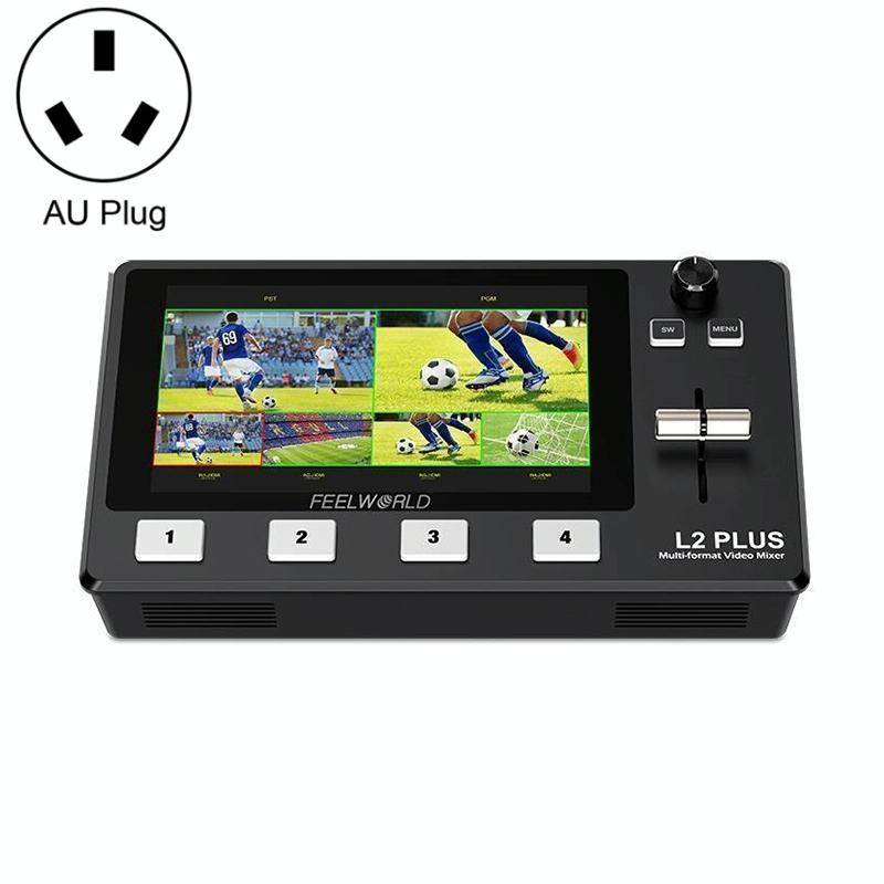 FEELWORLD L2 Plus Multi-camera Video Mixer Switcher with 5.5 inch Screen(AU Plug)
