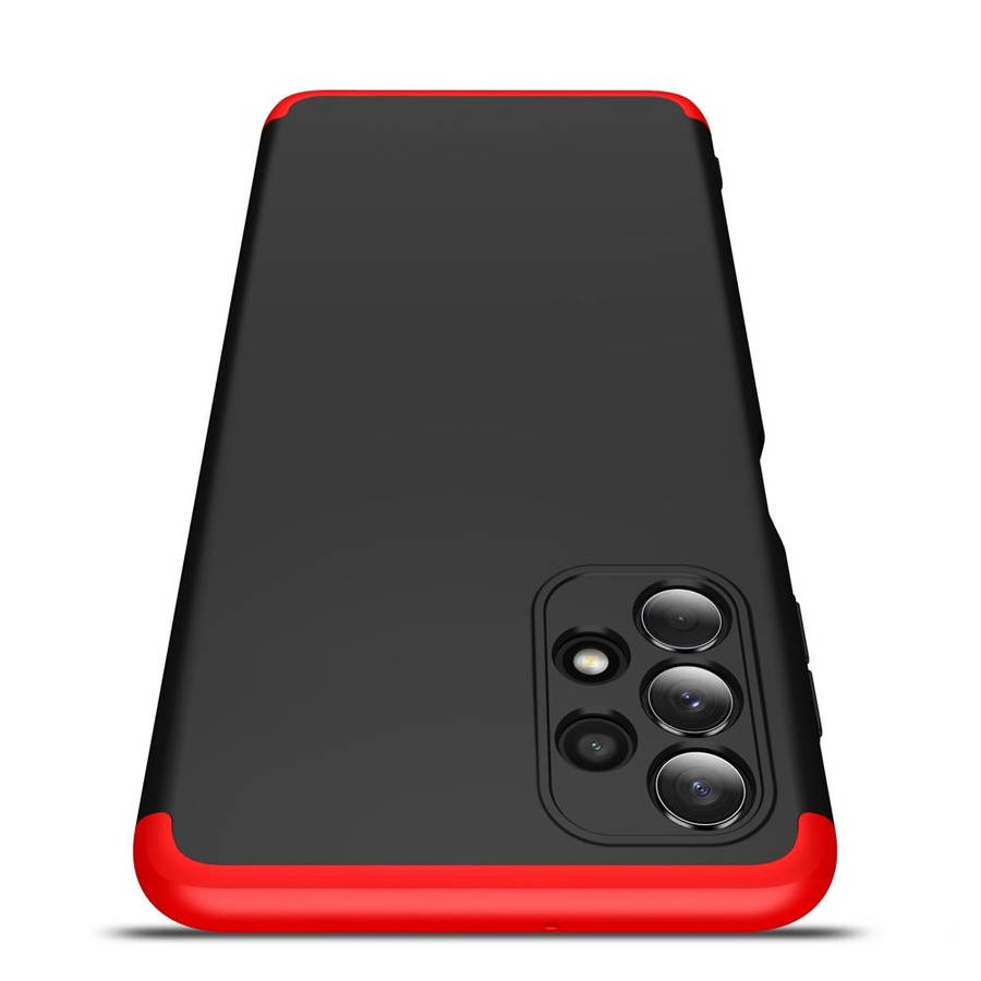 For Samsung Galaxy A32 4G GKK Three Stage Splicing Full Coverage PC Case(Black Red)
