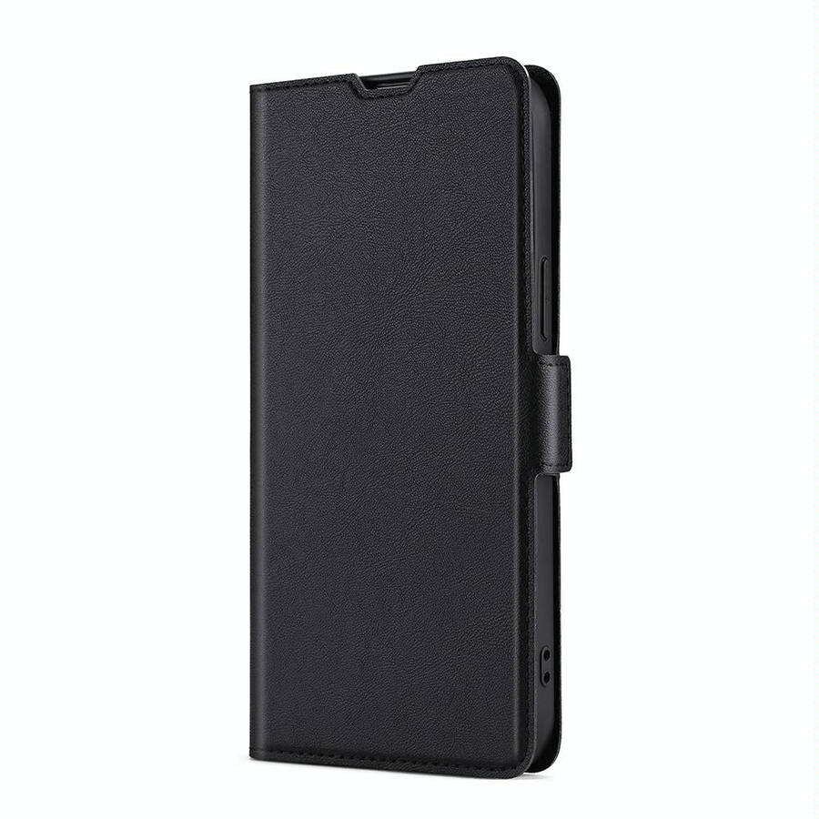 For vivo Y02 4G Ultra-thin Voltage Side Buckle Horizontal Flip Leather Phone Case(Black)