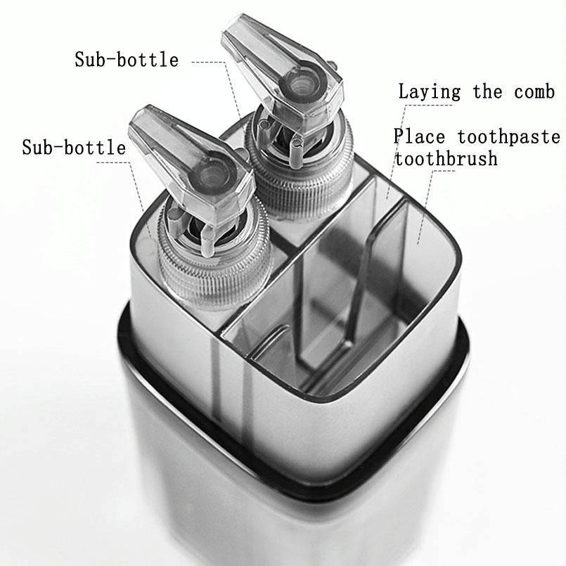 2 in 1 Traveling Wash Set Multi-function Travel Wash Cup Toothpaste Toothbrush Split Bottle Stora...