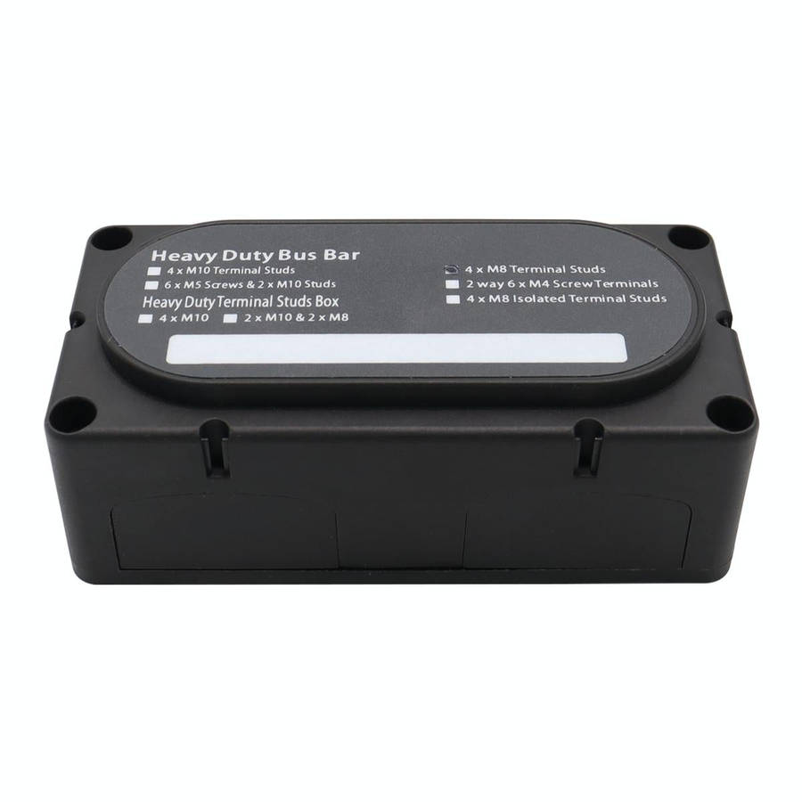 CP-3089-01 300A 48V 4-way M8 Terminal Busbar(Black)