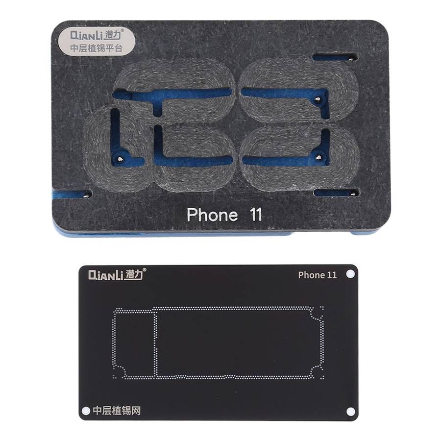 QIANLI For iPhone 11 Middle Frame Reballing Stencil Platform Jig Fixture