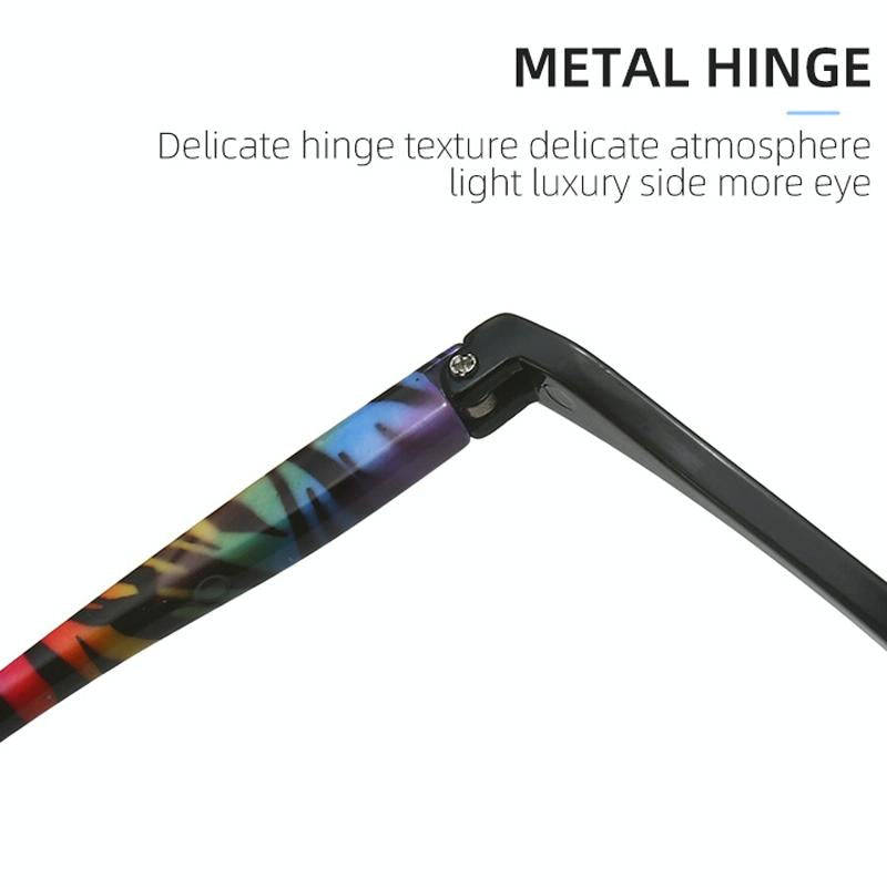 Makeup Presbyopic Glasses Monolithic Reading Glass Magnifying Glass, Degree: +350(Black)