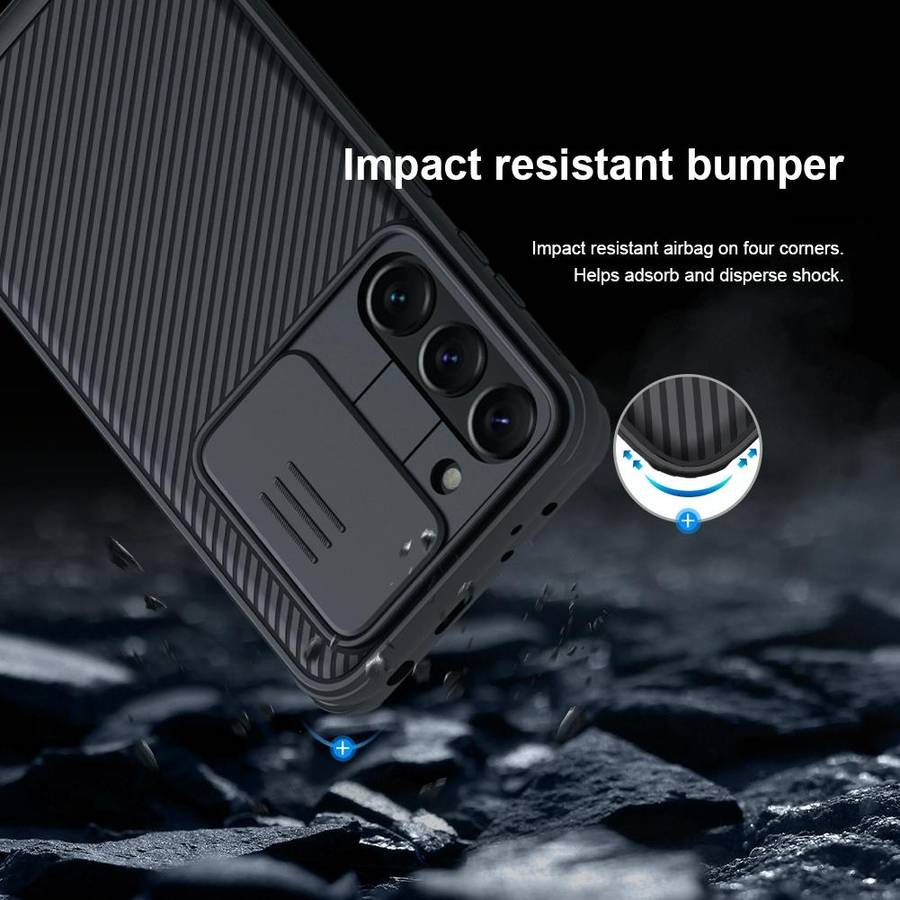 For Samsung Galaxy S23+ 5G NILLKIN Black Mirror Pro Series Camshield Phone Case(Black)