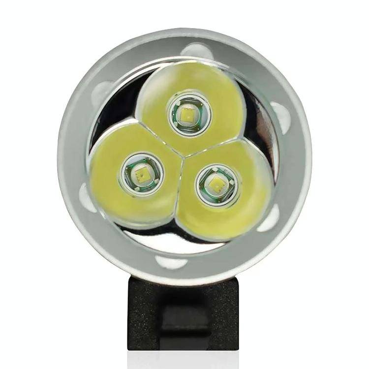 CREE XM-L 3 x T6 3 Mode 3800LM Bicycle Light and Headlight