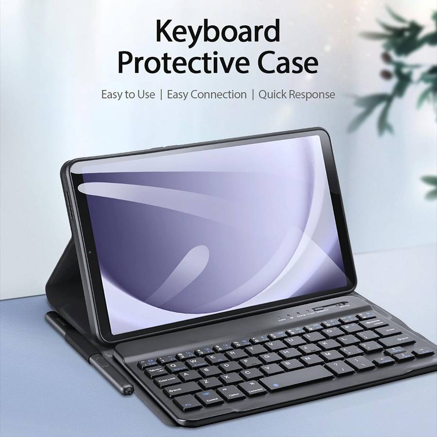 For Samsung Galaxy Tab A9 X110/X115 DUX DUCIS TK Series Wireless Bluetooth Keyboard Tablet Case(B...