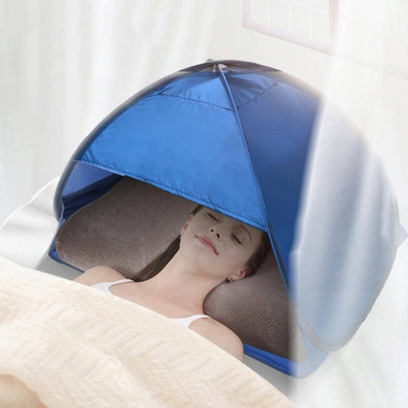 Indoor and Outdoor Automatic Quick Opening Sunshade Headrest Tent, Size: M 70x50x45cm(Watermelon)