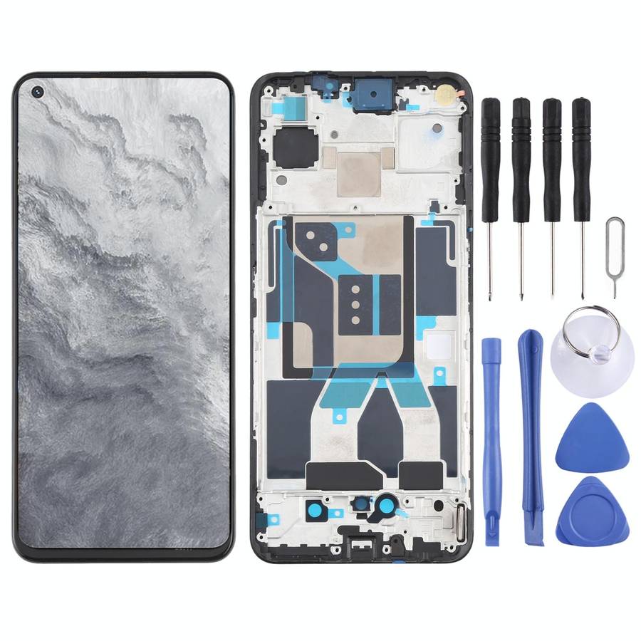For Realme GT Neo2T Original AMOLED LCD Screen Digitizer Full Assembly with Frame