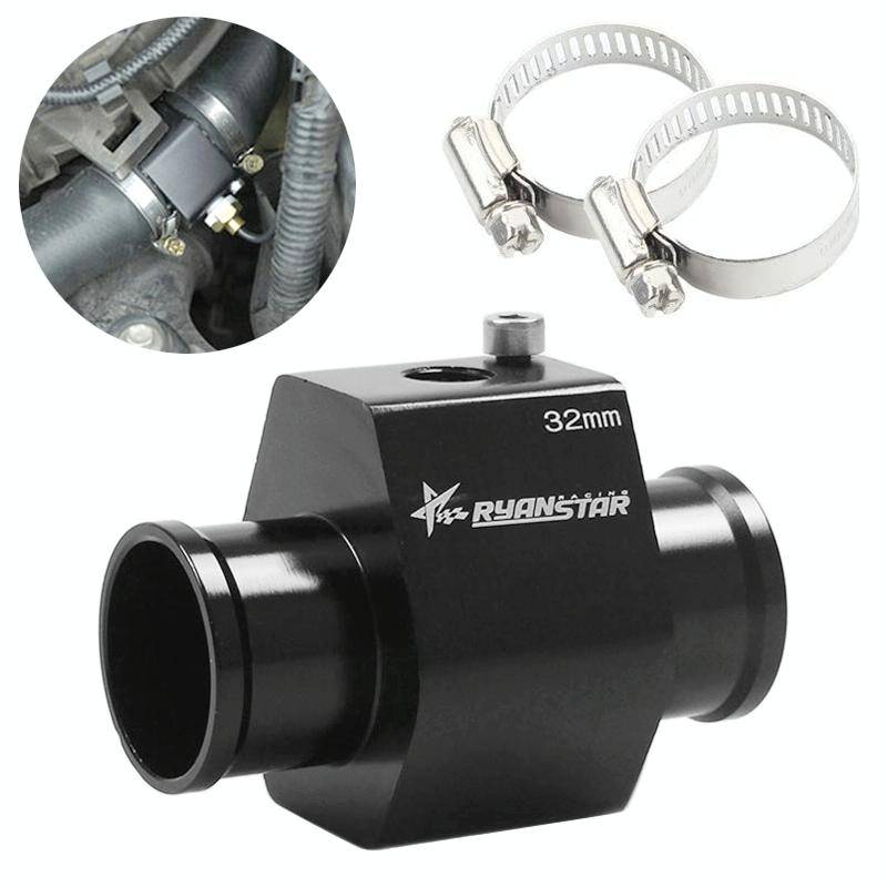 RYANSTAR RACING Car Water Temperature Meter Temperature Gauge Joint Pipe Radiator Sensor Adaptor ...