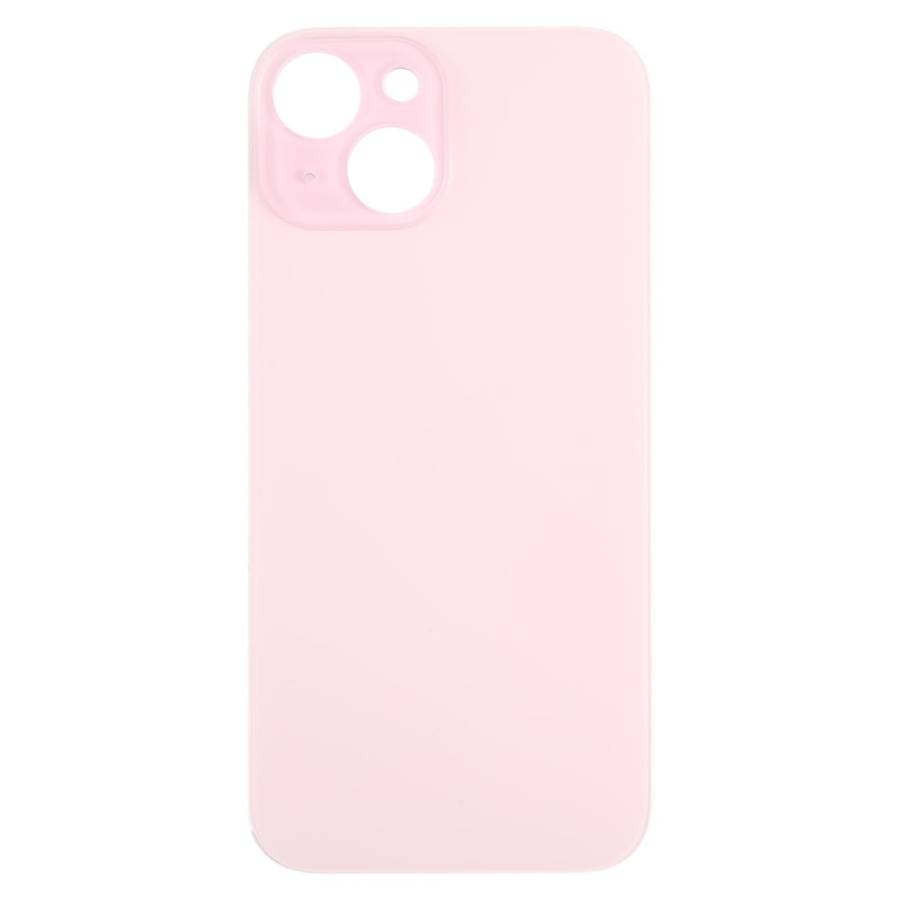 For iPhone 15 Glass Battery Back Cover(Pink)