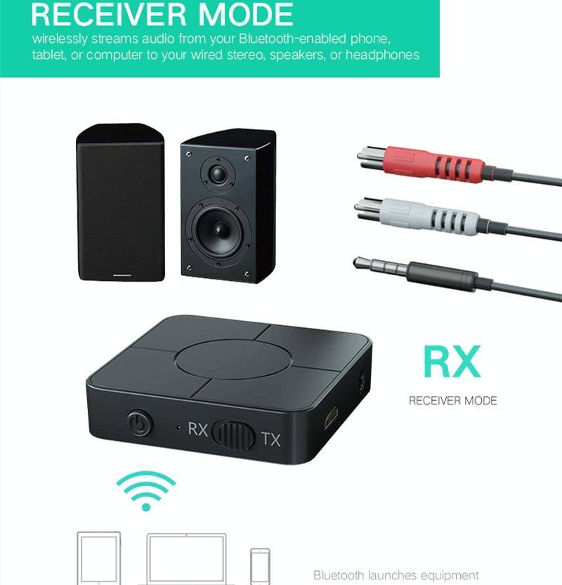KN326 Bluetooth Audio Receiver Transmitter 5.0 Two-in-one Bluetooth Adapter for Hands-free Calls