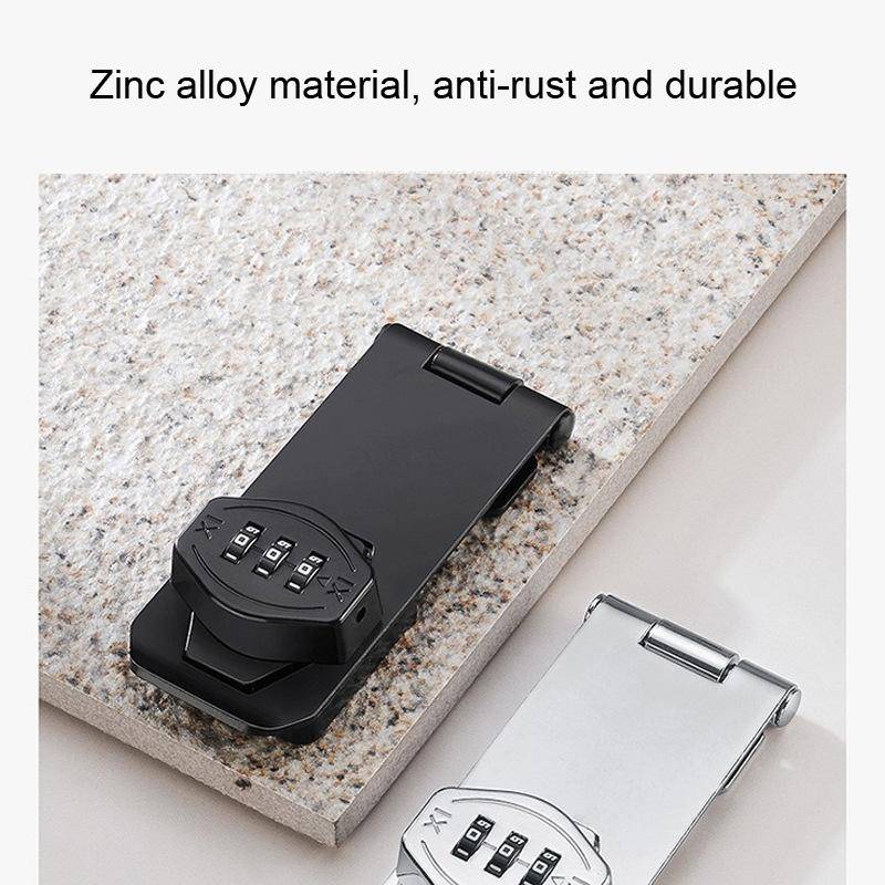 Screw Installation Cabinet Door Combination Lock Anti-Theft Drawer Lock, Style: Two Hole 3 inch B...
