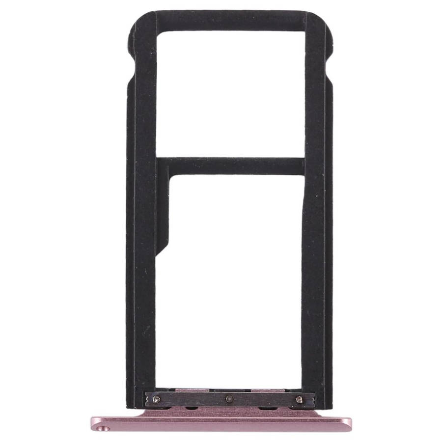 SIM Card Tray + SIM Card Tray / Micro SD Card Tray for Huawei Enjoy 6s (Pink)