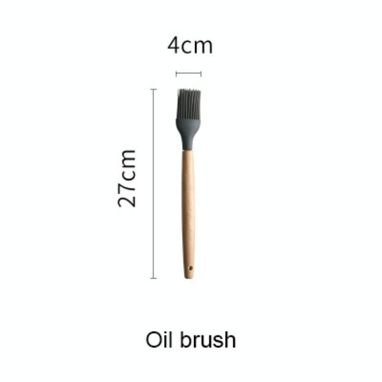 Silicone Wood Handle Spatula Heat-resistant Soup Spoon Non-stick Special Cooking Shovel Kitchen T...