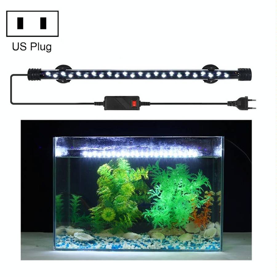 Q40W White Light 90-260V Aquarium Diving Light LED Fish Tank Light(US Plug)