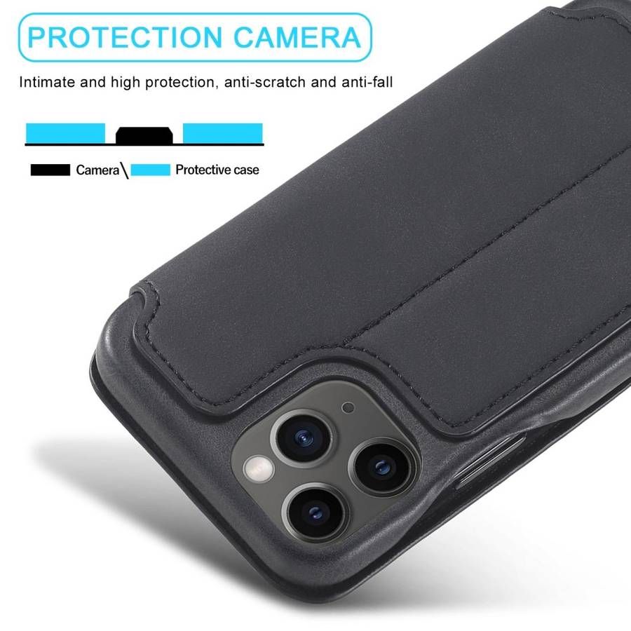 For iPhone 12 mini LC.IMEEKE Hon Ancient Series Horizontal Flip Leather Case with Holder & Card S...