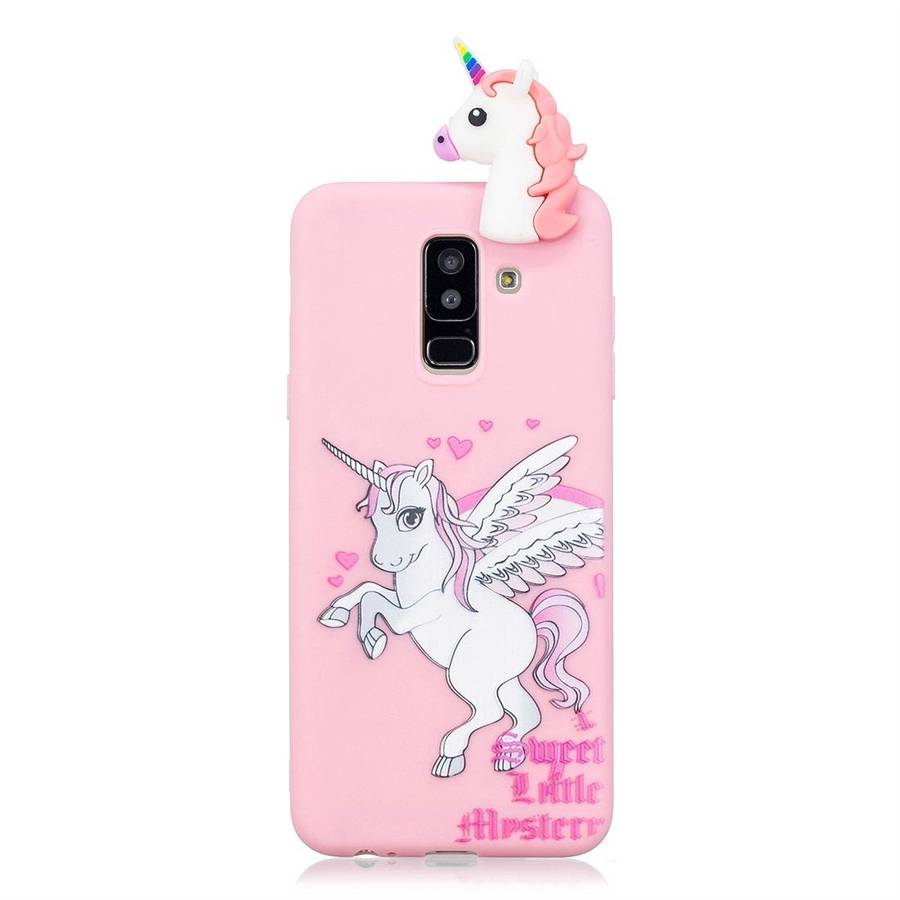 For Galaxy A6 (2018) Shockproof Cartoon TPU Protective Case(Unicorn)