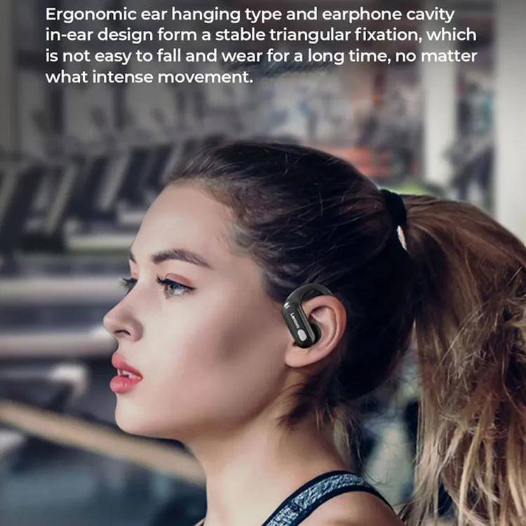 Lenovo XT60 Bluetooth 5.3 Ear-mounted Sports Wireless Bluetooth Earphone (Black)