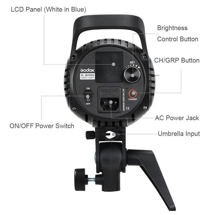 Godox SL60W LED Light Studio Continuous Photo Video Light(EU Plug)