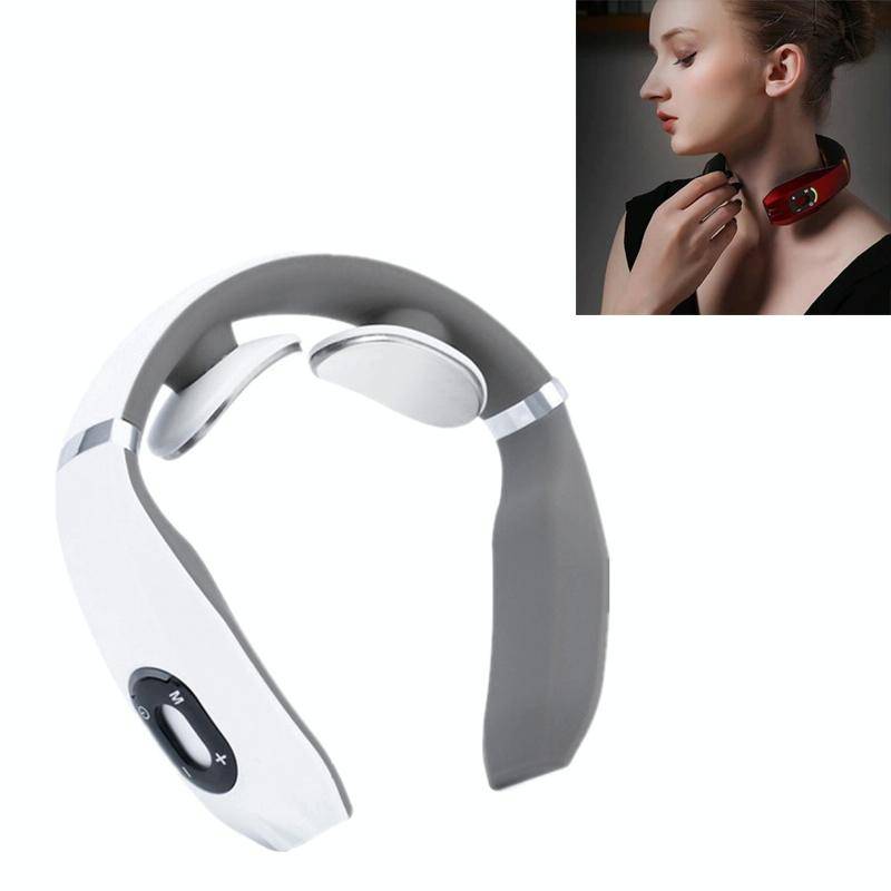 Cervical Vertebra Massager Charging Intelligent Pulse Physiotherapy Instrument Electromagnetic Vi...