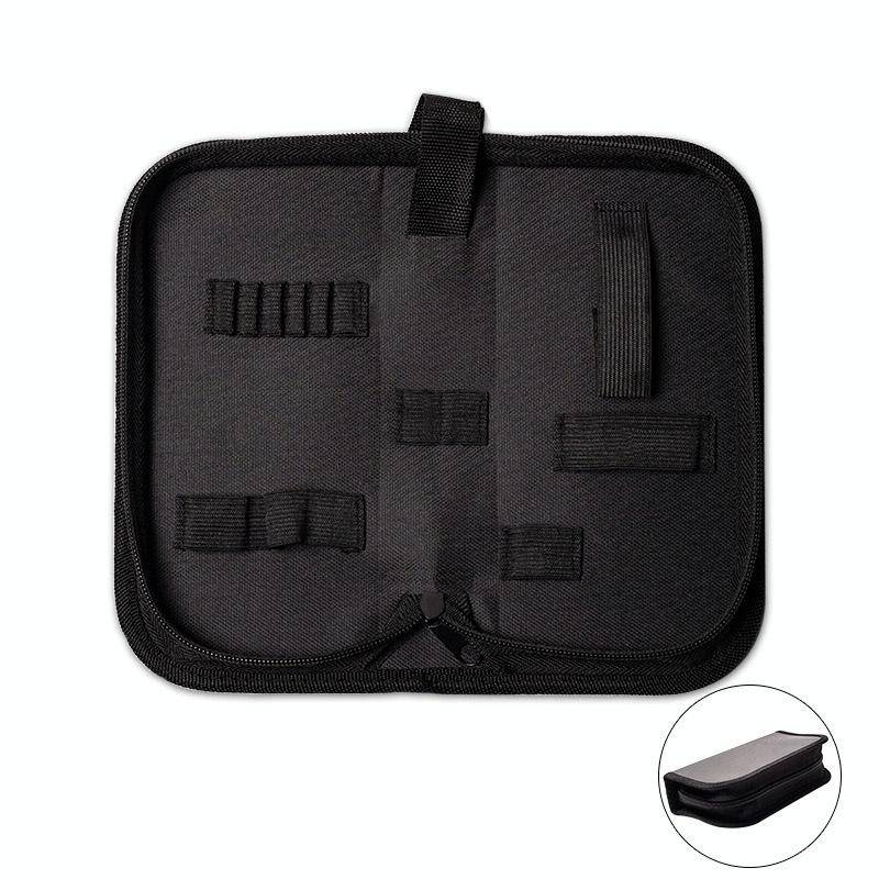 Zipper Storage Package Portable Multi-Function Tool Storage Bag, Style: B Leather+Canvas