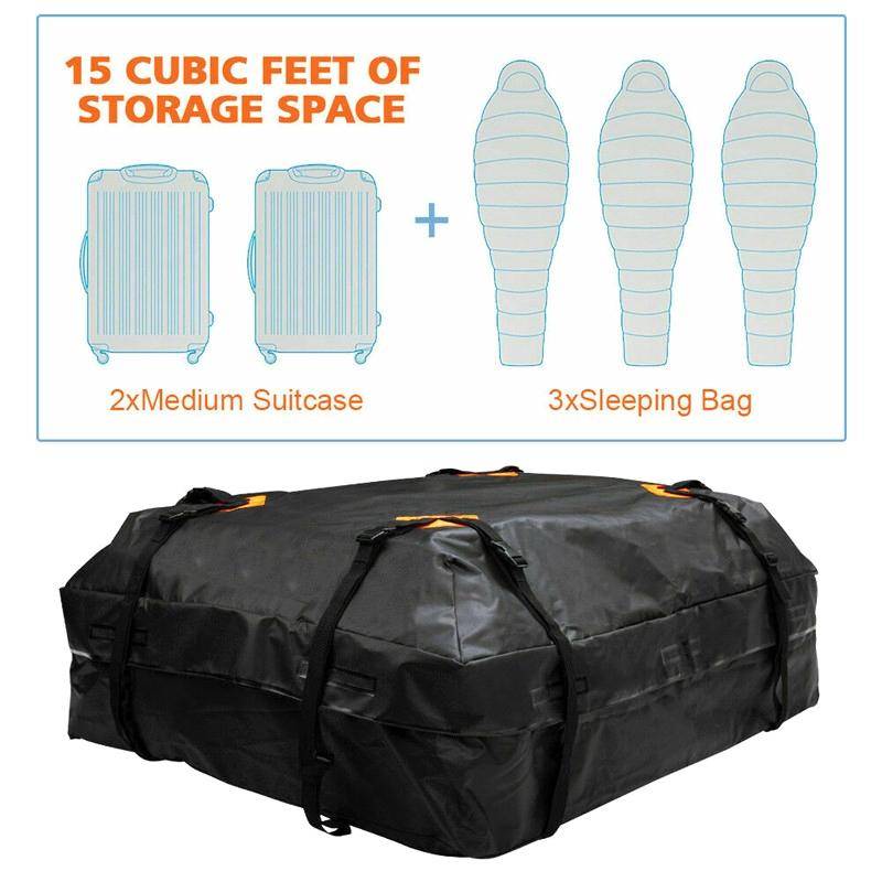 600D Oxford Cloth Car Roof Waterproof Luggage Storage Bag, Style: Roof Pack