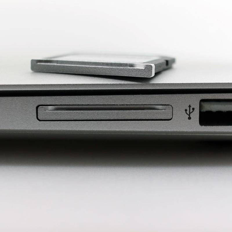 BASEQI Hidden Aluminum Alloy SD Card Case for MacBook Air 13.3 inch Laptops