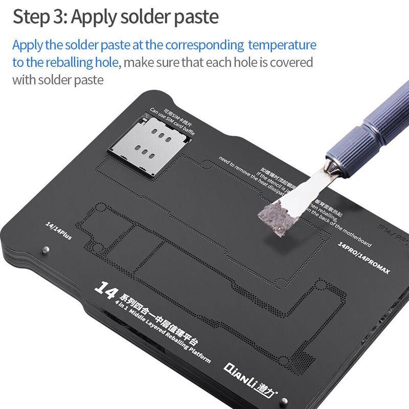 Qianli Magnetic Middle Layer BGA Reballing Platform For iPhone 15 Series