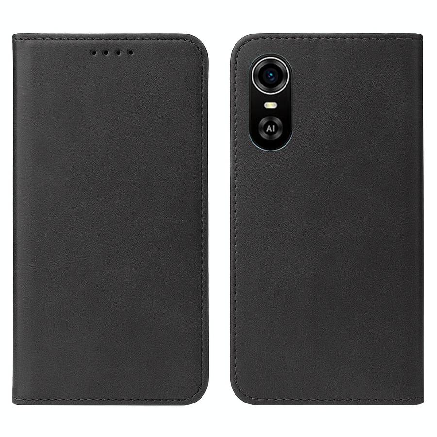 For ZTE Blade A31 Plus Magnetic Closure Leather Phone Case(Black)