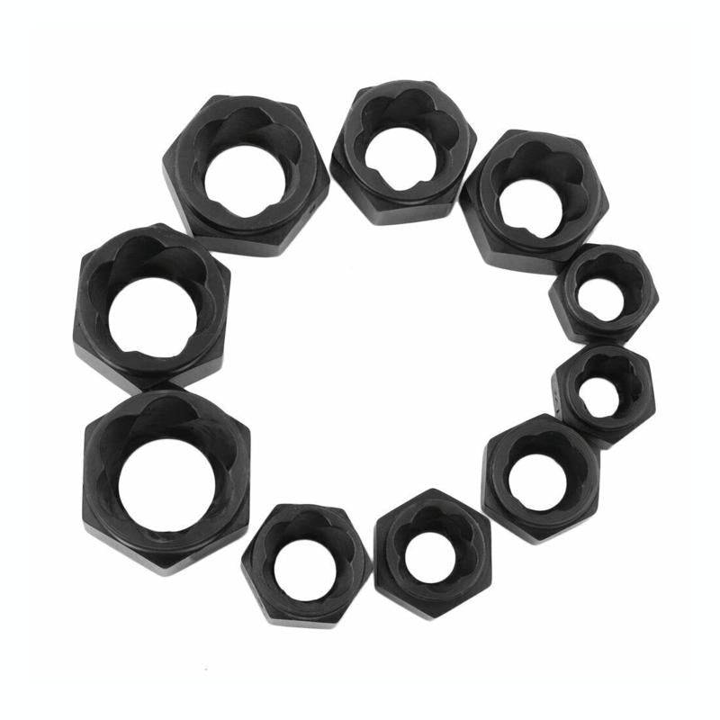 10 PCS / Set Nut Extractor Screw Removal Tool Break Wire Bolt Extractor Short